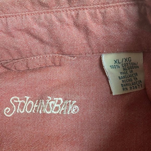 Men Cotton Button Down Short Sleeves Shirt Size XL - Picture 4 of 5